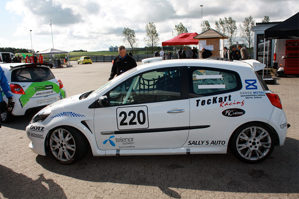 Martin Gøtsche på Ring Djursland i Team Sally’s bil